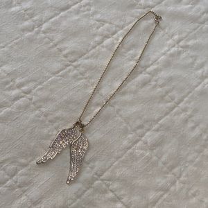 Gold Rhinestone Wings